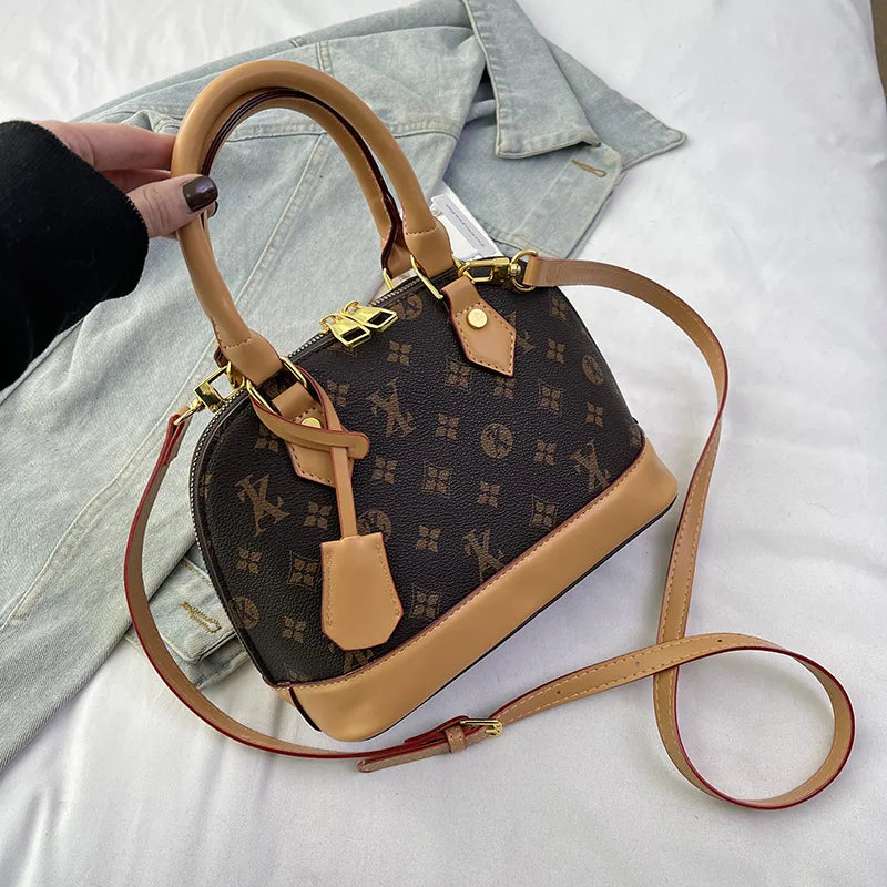 Mini Monogram Alma Dome Handbag - Vintage Canvas Crossbody & Shoulder Bag for Women
