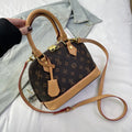 Mini Monogram Alma Dome Handbag - Vintage Canvas Crossbody & Shoulder Bag for Women