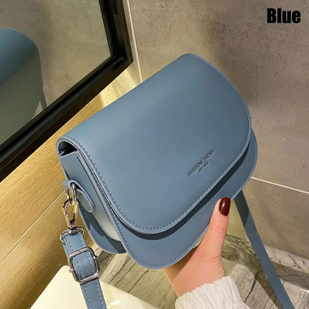 Trendy Soft Leather Crossbody Bag | Modern Women's Flap Purse