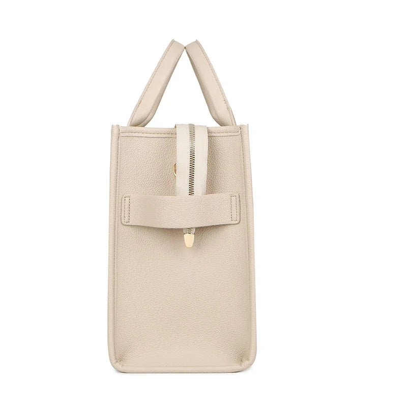 "THE TOTE BAG" Letter Printed PU Leather Tote Bag for Women | Large Capacity Shoulder Bag & Crossbody Bag
