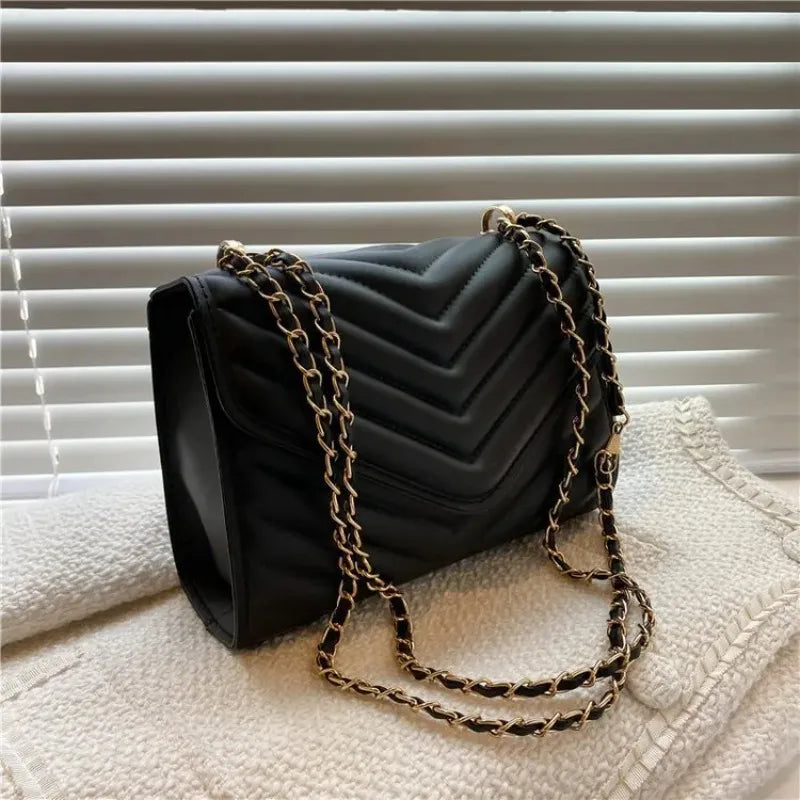 Elegant Flap crossbody Bag & Luxury PU Leather Handbag for Women