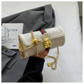Elegant Designer-Style Structured Shoulder and Crossbody Bag with Turn-Lock