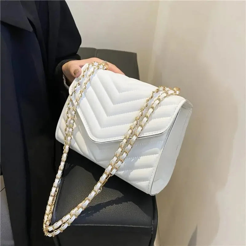 Elegant Flap crossbody Bag & Luxury PU Leather Handbag for Women