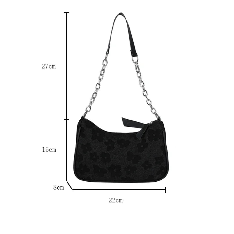 Classic White Floral Mini Bag