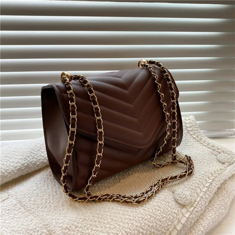 Elegant Flap crossbody Bag & Luxury PU Leather Handbag for Women