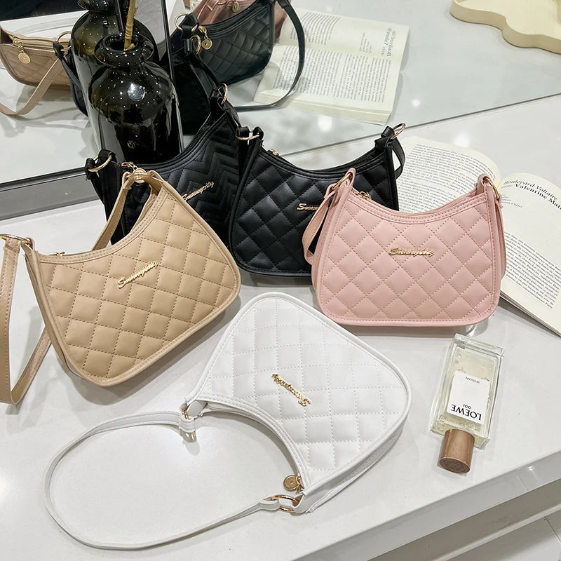 Aesthetic Pastel Pink Quilted Shoulder Bag | Soft Girl & Coquette Aesthetic Mini Purse 💕