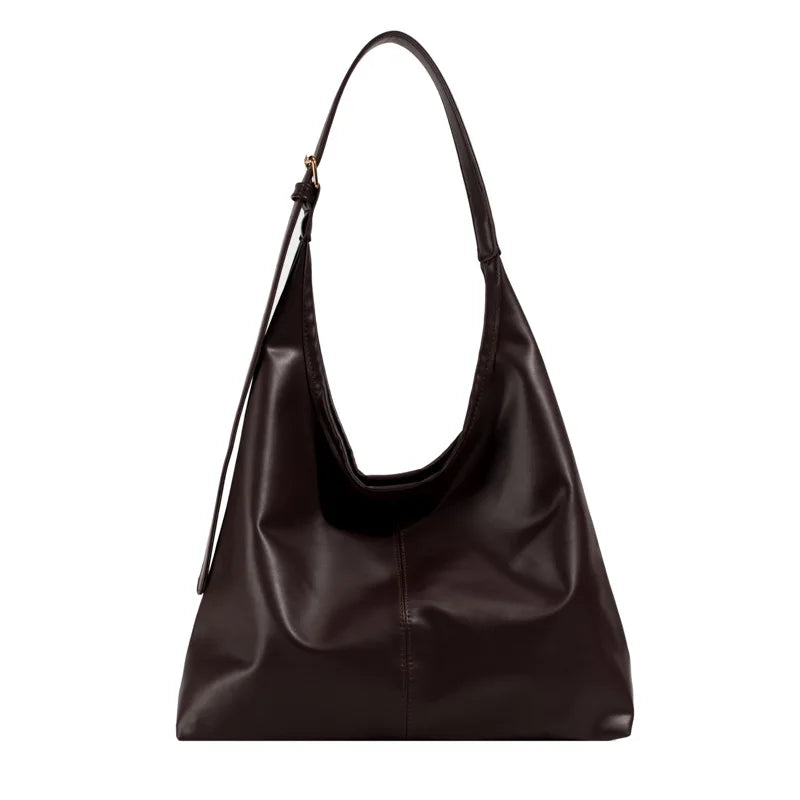 Casual Slouchy Leather Shoulder Bag | Everyday Tote Purse