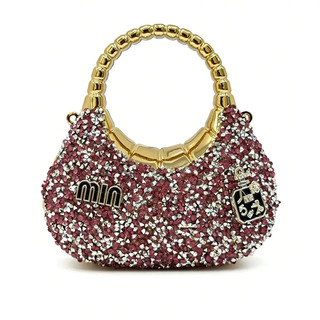 Bling Sparkle Metallic Handle Evening Clutch – Aura Bags