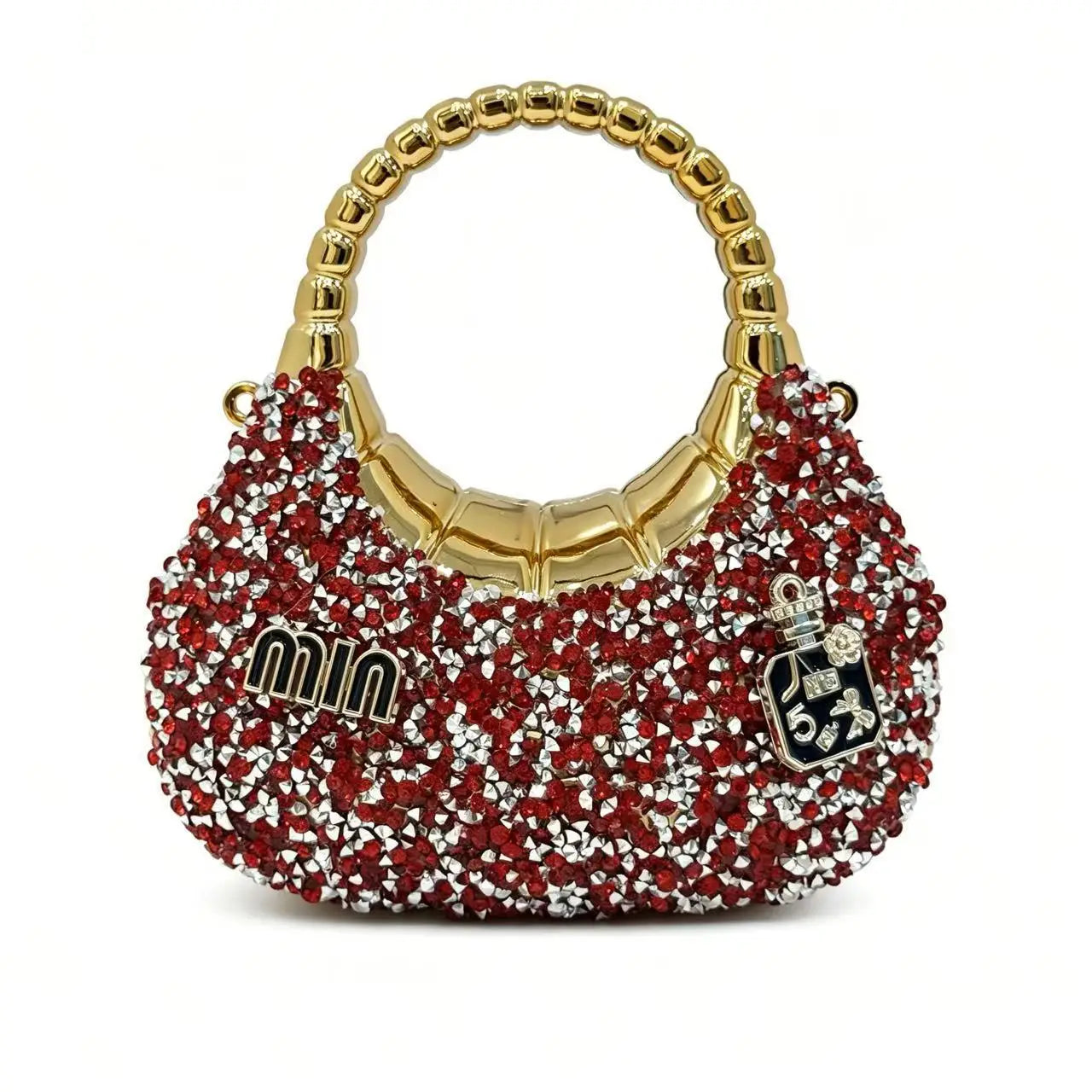 Bling Sparkle Metallic Handle Evening Clutch – Aura Bags